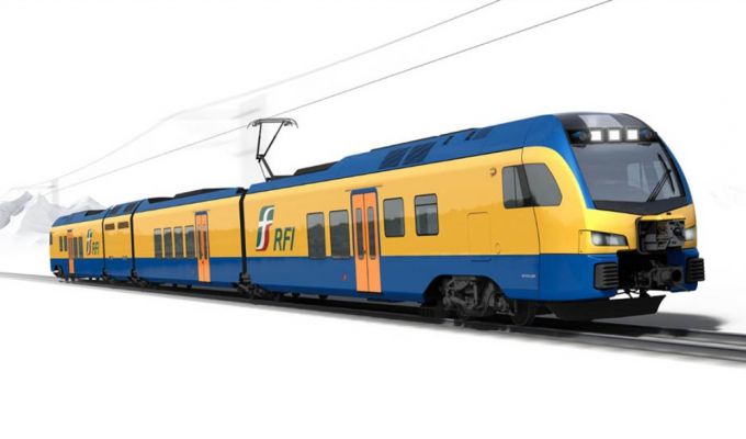 Prezentacja nowego pociągu Stadler Rail dla RFI