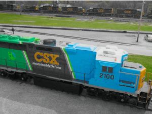 Firma CSX Railway zaprezentowała swoją pierwszą lokomotywę napędzaną wodorem