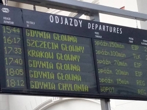 Opóźnienia pociągów na trasie z Trójmiasta do Warszawy