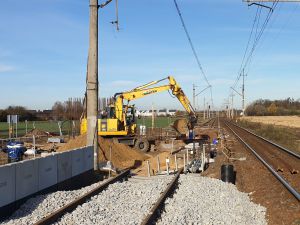 Trwa budowa nowego przystanku kolejowego w podwrocławskich Iwinach.
