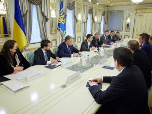 Prezydent Ukrainy spotkał się z kierownictwem Stadler Rail 