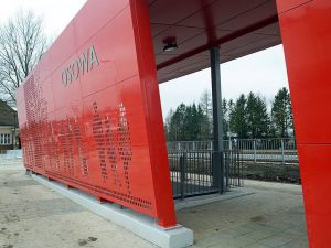 Zmodernizowany przystanek Gdańsk Osowa czeka na pasażerów