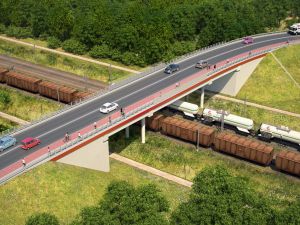 Nowy wiadukt powstanie w Kobyłce nad torami trasy Rail Baltica