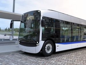 Firma Alstom prezentuje pojazdy "Aptis" – elektryczne autobusy przyszłości inspirowane tramwajami