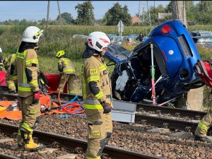 Wypadek na niestrzeżonym przejeździe kolejowym w Kaliszu
