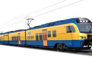 Prezentacja nowego pociągu Stadler Rail dla RFI