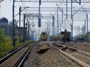 Postępuje modernizacja kolejowej trasy Poznań - Wrocław.
