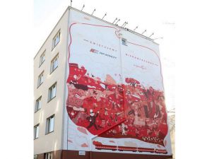 PKP Intercity odsłoniło mural z Polską w pigułce