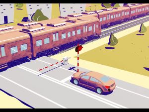 Jak bezpiecznie przejechać przez przejazd kolejowy – film dla kierowców