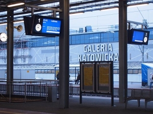 Budowa dworca w Katowicach na filmie