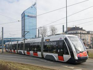 Tramwaj Solarisa na testach w Krakowie