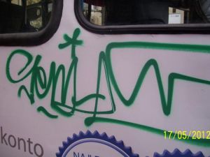 Kraków: złapany po pomalowaniu tramwaju