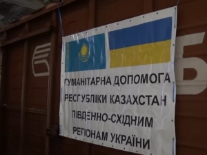 Ukraina: pociąg z pomocą humanitarną z Kazachstanu