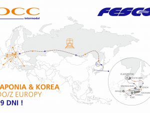 Nowe połączenie intermodalne z Japonią i Koreą uruchomiane przez PCC Intermodal.