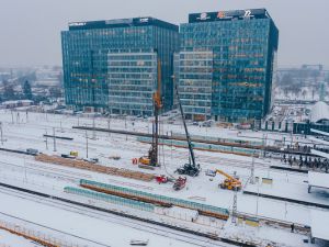 Trwają roboty budowlane na stacji Warszawa Zachodnia, pracuje 500 osób i 150 jednostek sprzętu