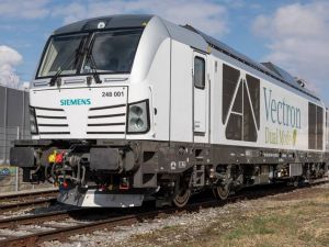 Siemens zaprezentował na targach Rail Business Days w Ostrawie nową lokomotywę Vectron Dual