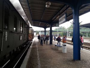 Parowozem na jubileusz 160-lecia linii Wrocław - Poznań w Obornikach Śląskich