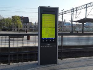 Infokioski – coraz więcej informacji dla pasażerów kolei