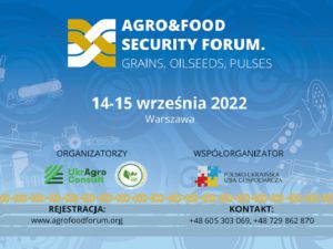 Kurier Kolejowy patronem medialnym ukraińsko-polskiej konferencji Agro&Food Security Forum