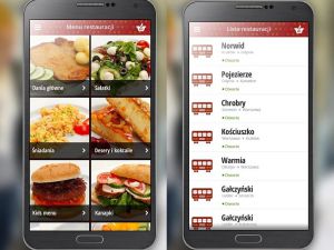 Z aplikacją mWARS zjemy posiłek w swoim przedziale