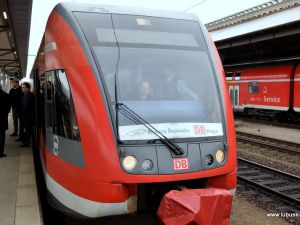 100 pasażerów pierwszego pociągu z Zielonej Góry do Berlina