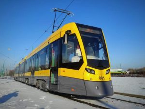 Testy tramwaju TANGO NF4  produkcji STADLERA na poznańskich torowiskach