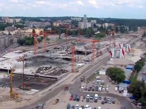 Budowa dworca Łódź Fabryczna [film]