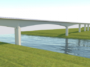 Uroczyście rozpoczęto budowę unikalnego mostu kolejowego nad rzeką Wilią na Rail Baltice
