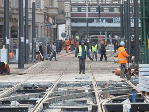 Katowice: prace na torowiskach tramwajowych