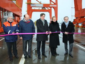 Inauguracja pracy nowych suwnic BCT Gdynia