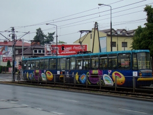 Po stolicy jeżdżą tramwaje w barwach EURO