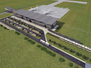 Przystanek lotniskowy w Szymanach nabiera kształtu