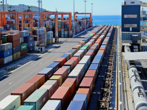 Port Koper bliski  powiększenia terminala kontenerowego