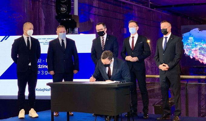 Umowa na projektowanie tunelu dalekobieżnego CPK w Łodzi została podpisana