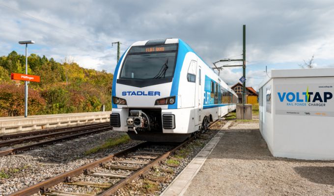Stadtwerke Tübingen prezentują Voltap - stację szybkiego ładowania dla pociągów akumulatorowych