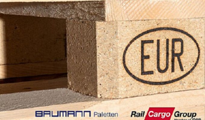 ÖBB Rail Cargo Group (RCG) i Baumann Paletten podnoszą znaczenie oryginalnej europalety EUR 