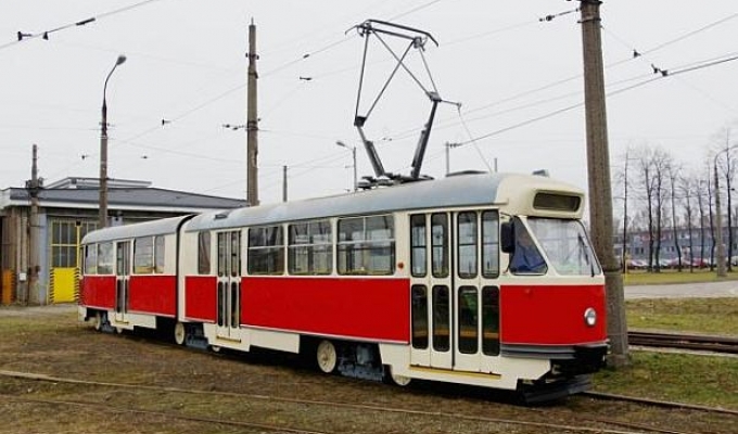 Zabytkowy tramwaj na częstochowskich torach