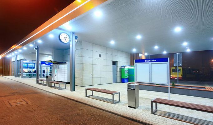 Innowacyjny dworzec systemowy w Ciechanowie otwarty dla podróżnych