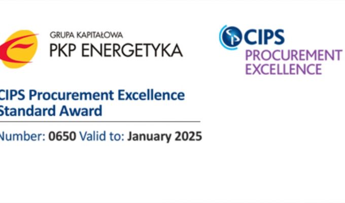 Międzynarodowe standardy zakupowe w PKP Energetyka  potwierdzone przez CIPS.