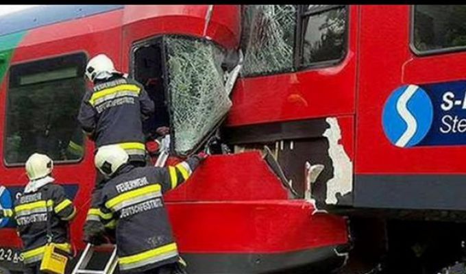 Czołowie zderzenie pociągów w Austrii: są ranni