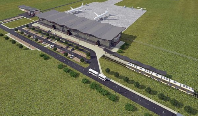 Przystanek lotniskowy w Szymanach nabiera kształtu